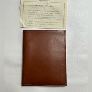 Vintage Coach Tan ID Passport Wallet
